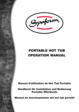 PORTABLE HOT TUB OPERATION MANUAL