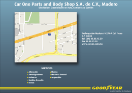 Car One Parts and Body Shop S.A. de C.V., Madero