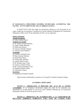 Extractos acuerdos Pleno Municipal 30-09-2014