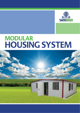 SANIBRUN`s unique modular housing concept