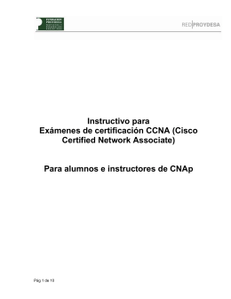 Instructivo para Exámenes de certificación CCNA (Cisco Certified