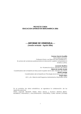 2007 – Informe Venezuela
