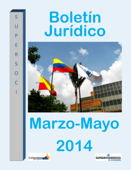 boletin juridico marzo - mayo 2014
