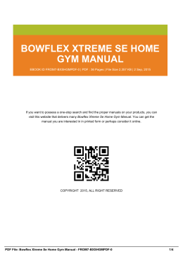 bowflex xtreme se home gym manual from7-bxshgmpdf-0