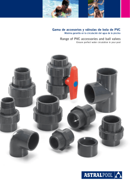 Range of PVC accessories and ball valves