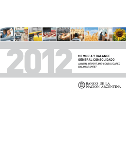 2012 Memoria y Balance General Consolidado Más info