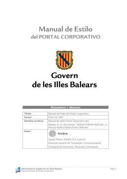 Manual de Estilo - Govern de les Illes Balears