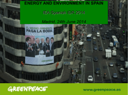 ENERGY AND ENVIRONMENT IN SPAIN IEA