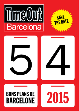SAVE THE DATE - Turisme de Barcelona