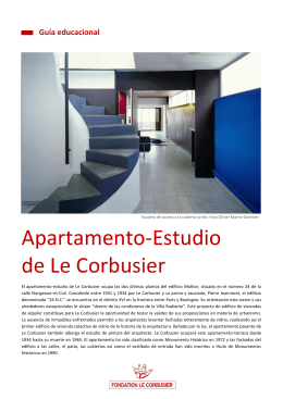 Planta del apartamento-estudio de Le Corbusier