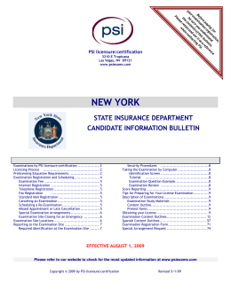 new york state insurance department candidate