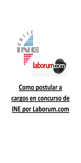 Como postular a cargos en concurso de INE por Laborum.com
