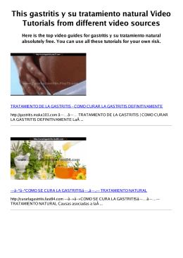 #Z gastritis y su tratamiento natural PDF video books