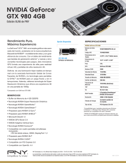 NVIDIA® GeForce® GTX 980 4GB