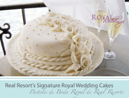 Real Resort`s Signature Royal Wedding Cakes