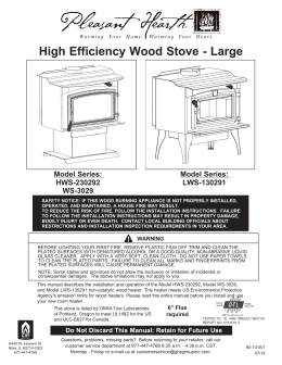 High Efficiency Wood Stove