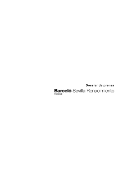 Descargar dossier de prensa - Barceló Sevilla Renacimiento