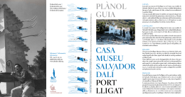PLÀNOL GUIA CASA MUSEU SALVADOR DALÍ PORT LLIGAT