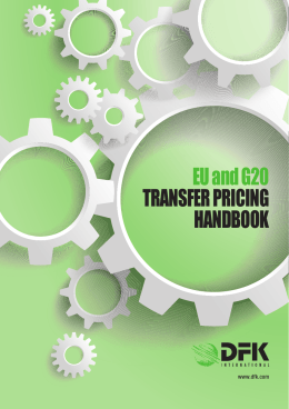 EU and G20 TRANSFER PRICING HANDBOOK