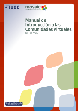 Manual de Introducción a las Comunidades Virtuales.