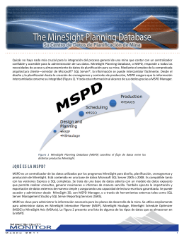 The MineSight Planning Database