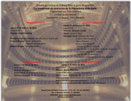 “La temporada de conciertos de la Filarmónica della Scala”