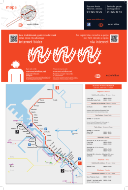 Mapa - Metro Bilbao
