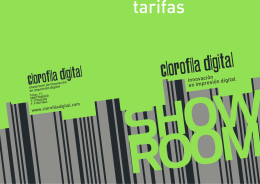 Tarifas - Clorofila Digital