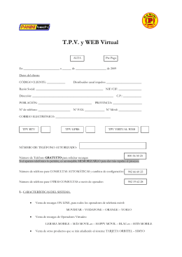 T.P.V. y WEB Virtual