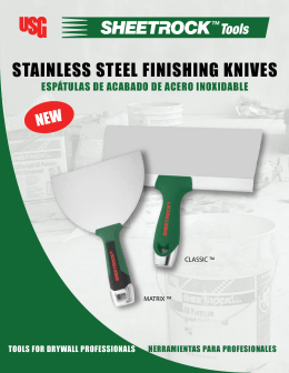 STAINLESS STEEL FINISHING KNIVES