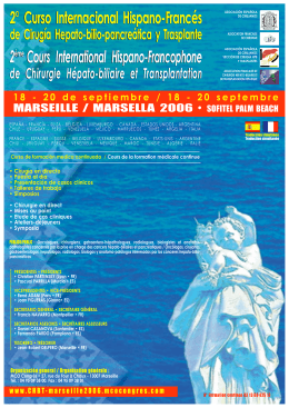 2° Curso Internacional Hispano-Francés 2ème Cours International
