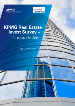 KPMG Real Estate Invest Survey