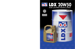 LDX 20W50 Aceite para Motor Gasolina y Diesel