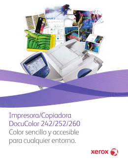 Impresora/Copiadora DocuColor 242/252/260 Color sencillo