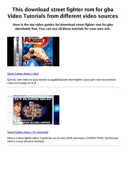 #Z street fighter rom for gba PDF video books
