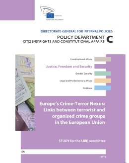 Europe`s Crime-Terror Nexus: Links between terrorist and organised