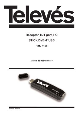 Receptor TDT para PC STICK DVB-T USB Ref. 7126