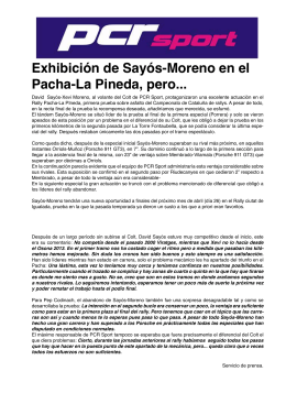Exhibición de Sayós-Moreno en el Pacha-La Pineda