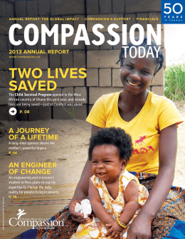 2013 annual report - Compassion Canada