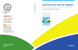festival de las islas de nápoles 2009 programa