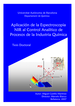 Aplicación de la Espectroscopia NIR al Control Analítico de