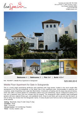 Middle Floor Apartment for Sale in Sotogrande