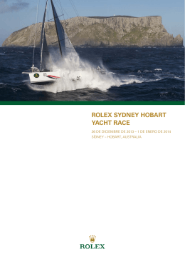 ROLEX SYDNEY HOBART YACHT RACE