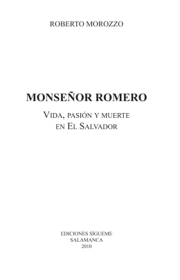 MONSEÑOR ROMERO - Ediciones Sígueme