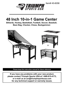 48 Inch 10-in-1 Game Center