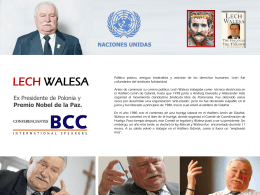 LECH WALESA - BCC Conferenciantes
