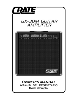 GX-30M GUITAR AMPLIFIER