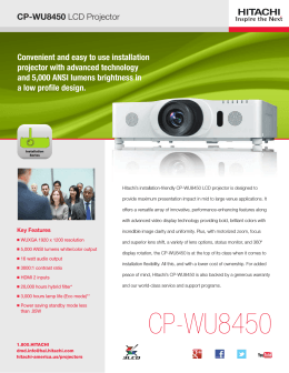 CP-WU8450 - Digital Media Division