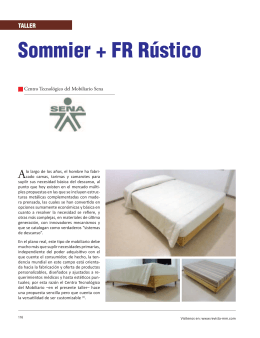 Sommier + FR Rústico - Revista El Mueble y La Madera