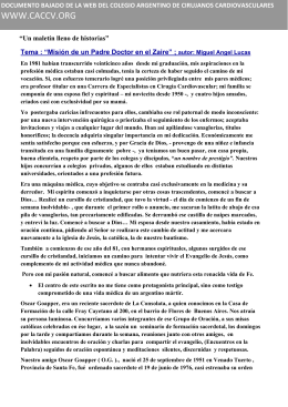 documento - Colegio Argentino de Cirujanos Cardiovasculares